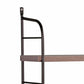 Cox 47 Inch Two Tier Wall Mounted Metal Shelf 5 Adjustable Heights Gray By Casagear Home BM293552