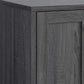 47 Inch Serving Cabinet Buffet Sideboard Console 4 Doors 6 Shelves Gray By Casagear Home BM293558