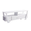 Ayan TV Console | 60" | 3 Shelves | 1 Drawer | Crisp White