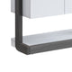 65 Inch Modern Display Cabinet 4 Shelves Drawer Distressed Gray White By Casagear Home BM293569