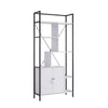 Viola Display Cabinet | 71" | 7 Shelves | Metal Frame | White