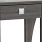 34 Inch Console Table with Drawer and Shelf Curved Legs Distressed Gray By Casagear Home BM293580