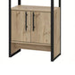 Isa 71 Inch Standing Bar Cabinet 16 Cubbies Natural Brown Wood Finish By Casagear Home BM293716