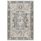 Cal Area Rug | 8 x 10 | Persian Medallion | Soft Gray Polyester