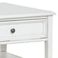 50 Inch Modern Rectangular Coffee Table with 2 Drawers in Classic White By Casagear Home BM294012