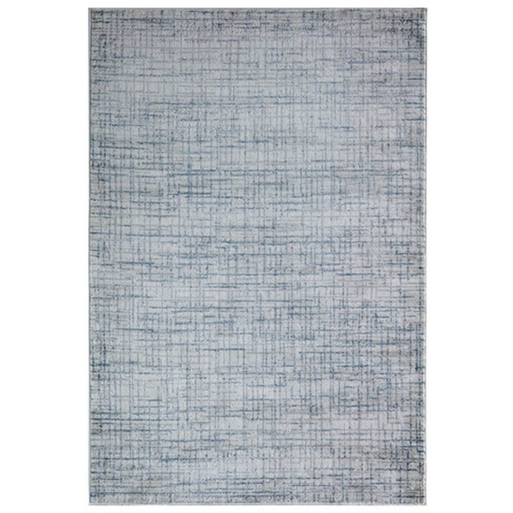 Lin Area Rug | 5 x 7 | Striped Broken Lines | Machine Woven Fabric