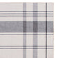 Kay 5 x 7 Area Rug Classic Plaid Print Soft Gray and White Polyester By Casagear Home BM294058