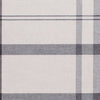Kay 5 x 7 Area Rug Classic Plaid Print Soft Gray and White Polyester By Casagear Home BM294058