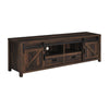 Sem 79 Inch TV Media Entertainment Console, 2 Drawers, Dark Brown Finish By Casagear Home