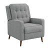 Manual Recliner Chair | 31" | Tufted Back | Gray
