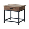 Side Table | 24" | Drawer | Rustic Brown Finish