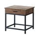 Side Table | 24" | Drawer | Rustic Brown Finish