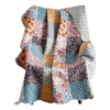 Turin Throw Blanket | 60" | Patchwork Floral | Microfiber | Multicolor