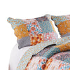 Turin King Pillow Sham | 36" | Patchwork Floral | Soft Microfiber