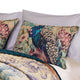 Ufa King Pillow Sham | 36" | Peacock Print | Quilted Microfiber