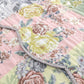 Eni 3 Piece Queen Cotton Quilt Set Vibrant Pastel Blue Flowers Scalloped By Casagear Home BM294302