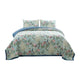 Eden Quilt Set | 3 Piece Queen | Songbirds & Peacock | Green