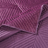 Rio 60 Inch Quilted Throw Blanket Diamond Stitching Purple Dutch Velvet By Casagear Home BM294317