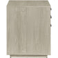 25 Inch Slim File Cabinet 3 Gliding Drawers Whitewashed Gray Wood Frame By Casagear Home BM294799