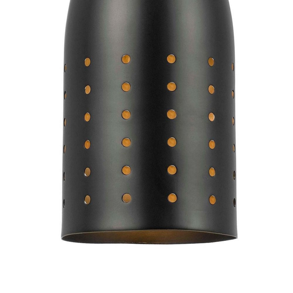 4 Inch Modern Pendant Light Round Metal Shade Oil Rubbed Black Bronze By Casagear Home BM295968