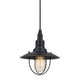 Oma Pendant Light | 8" | Industrial Style | Dark Bronze Frame