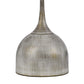 26 Inch Table Lamp Set of 2 Curved Beige Fabric Shade Distressed Gray By Casagear Home BM295984