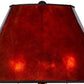 20 Inch Table Lamp Vintage Red Amber Mica Shade Upturned Arms Round Body By Casagear Home BM295986