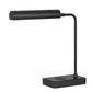 Dyna 18 Inch Integrated LED Desk Lamp, Wireless USB Port, Matte Black By Casagear Home