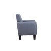 Jiya 28 Inch Modern Accent Armchair Foam Filled Tapered Legs Dark Gray Linen By Casagear Home BM296018