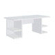 Writing Desk | 71" | 4 Shelves | Modern White Finish