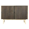 Sideboard Cabinet | 43" | 2 Doors | Metal Knobs | Dark Brown