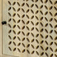 22 Inch 1 Drawer Accent Cabinet Lattice Cut Outs on Front Whitewash Wood By Casagear Home BM296122