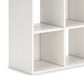 Lizy 35 Inch Bookcase Organizer 9 Cube Storage Compartments White Finish By Casagear Home BM296522