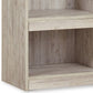 72 Inch Modern Wood Pier with 4 Open Adjustable Shelves Whitewashed Finish By Casagear Home BM296564