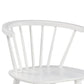 22 Inch Set of 2 Dining Chairs Spindle Backrest Matte White Wood Design By Casagear Home BM296573