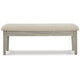 Storage Bench | 49" | Tapered Legs | Beige Textured Fabric