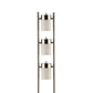65 Inch Silver Floor Lamp 3 Horizontal Swivel Lights Frosted Glass Shade By Casagear Home BM296666