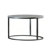 20 17 Inch Round Nesting Coffee Tables Smooth Gray Faux Marble Surfaces By Casagear Home BM296688