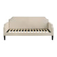 Pif Twin Daybed with Sleek Nailhead Trim Taupe Brown Fabric Upholstery By Casagear Home BM296771