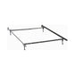Nit Multisize Metal Bed Frame, Twin or Full Size, Caster Wheels, Black By Casagear Home