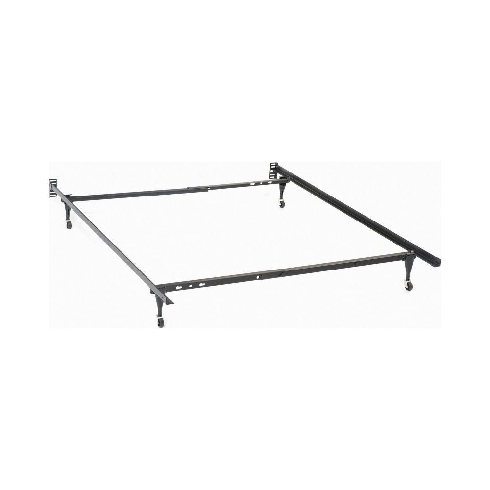 Nit Bed Frame | Twin/Full | Caster Wheels | Black Metal