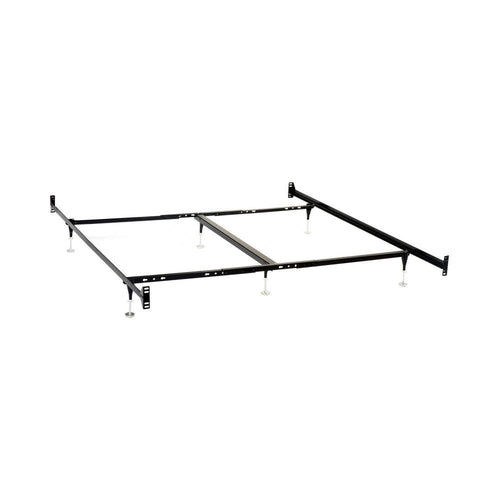 Bed Frame | Queen/King | 6 Legs | Adjustable Glides | Matte Black