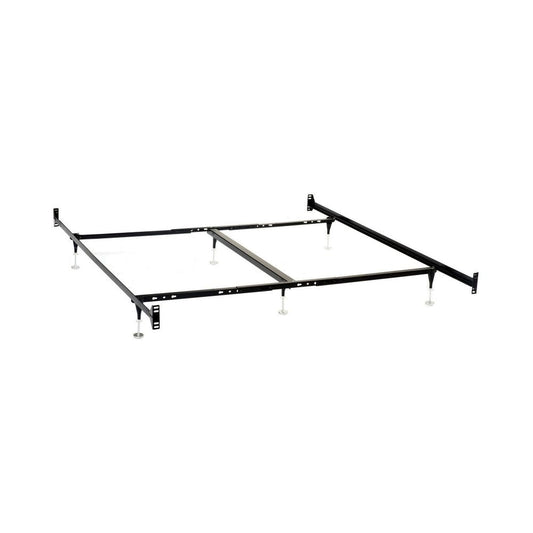 Bed Frame | Queen/King | 6 Legs | Adjustable Glides | Matte Black