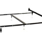 Bed Frame Queen or King 6 Metal Legs with Adjustable Glides Matte Black By Casagear Home BM296775