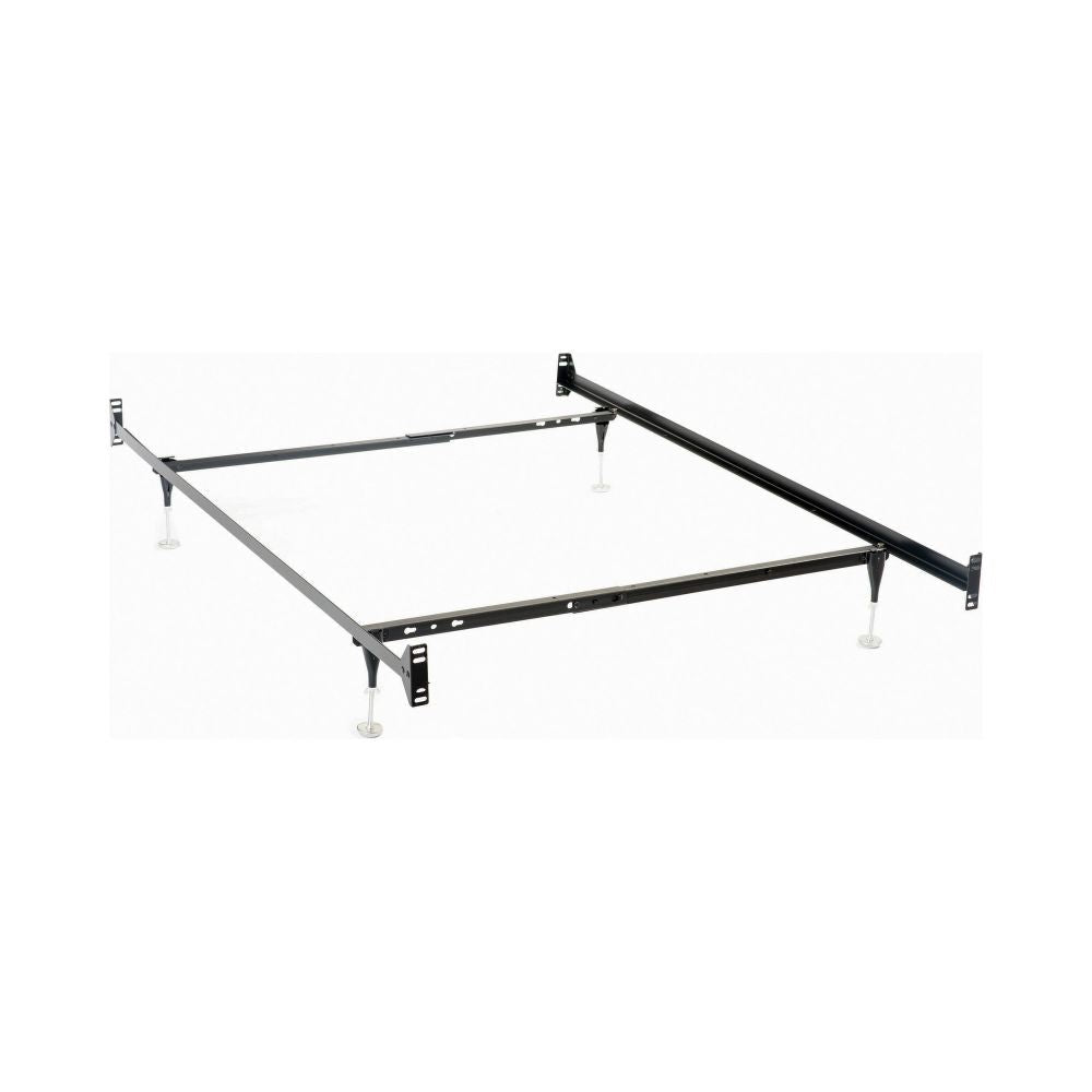 Nit Bed Frame | Twin/Full | 4 Legs with Glides | Black Metal
