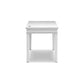 48 Inch Home Office Desk Weathered White Wood Single Drawer 2 USB Ports By Casagear Home BM296949