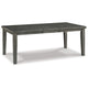 Elin 60-78 Inch Extendable Modern Dining Table, Sturdy Distressed Gray Wood By Casagear Home