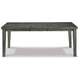 Elin 60-78 Inch Extendable Modern Dining Table Sturdy Distressed Gray Wood By Casagear Home BM296990