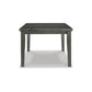 Elin 60-78 Inch Extendable Modern Dining Table Sturdy Distressed Gray Wood By Casagear Home BM296990