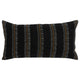 Accent Pillow | 14 x 26 | Gold Print | Black Linen